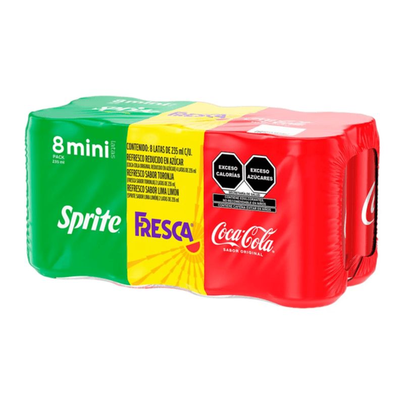 Coca-Cola Soda 8 Pack, 8 oz Cans