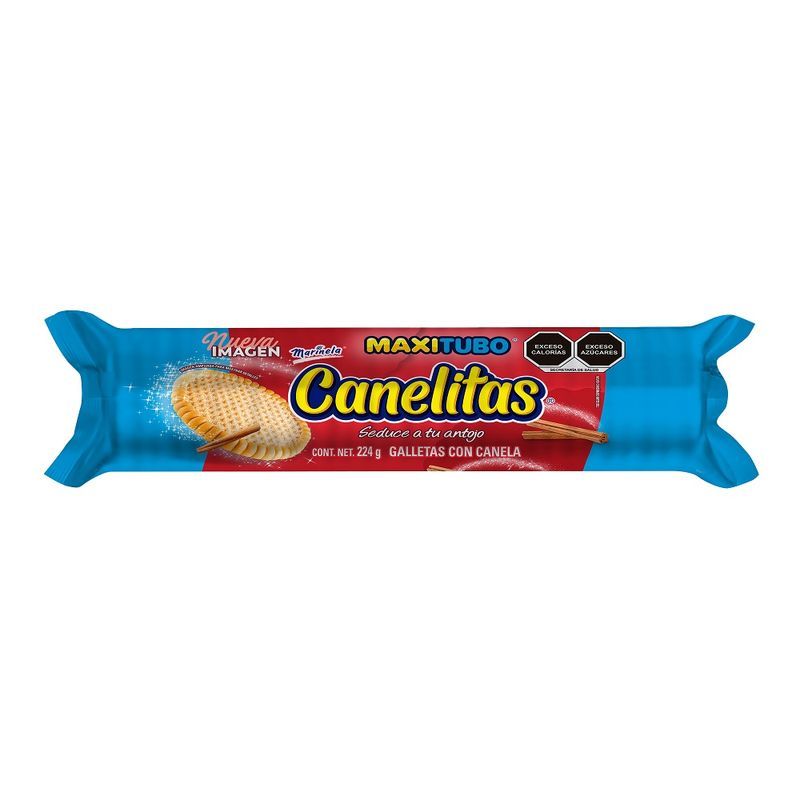 Marinela Canelitas Maxitube Cookies, 8 oz