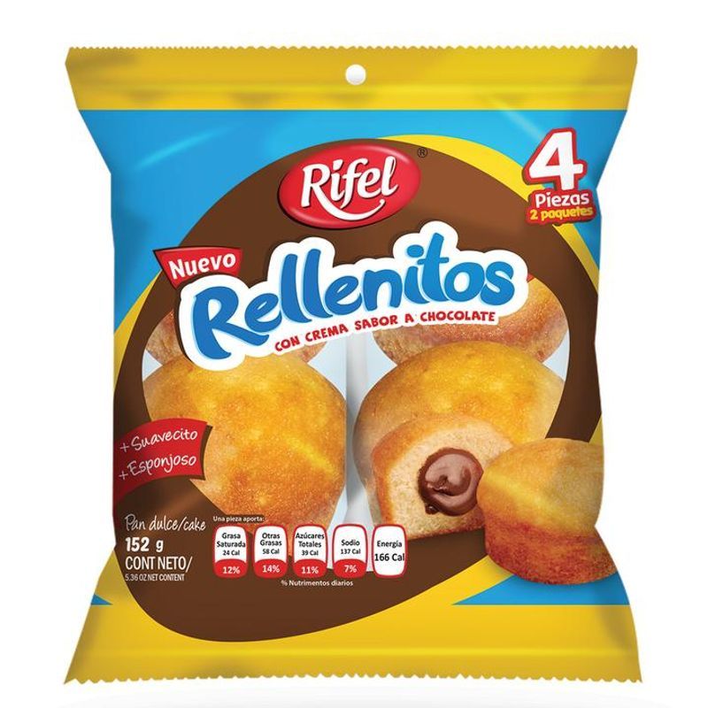 Rifel Rellenitos Vanilla/Chocolate - 5 oz
