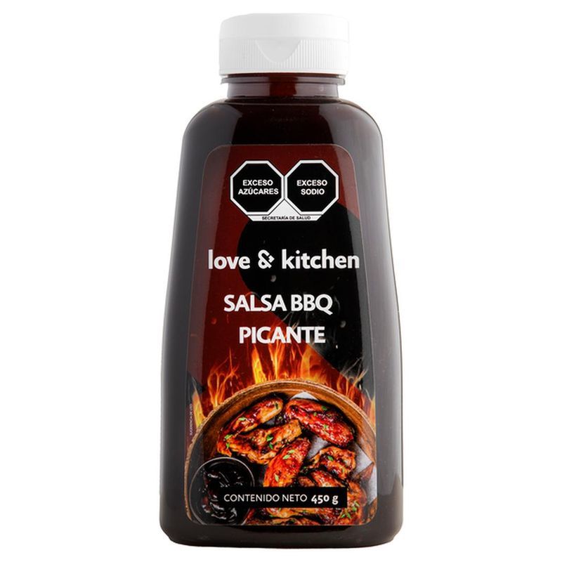 Love & Kitchen Spicy BBQ Sauce, 16 oz