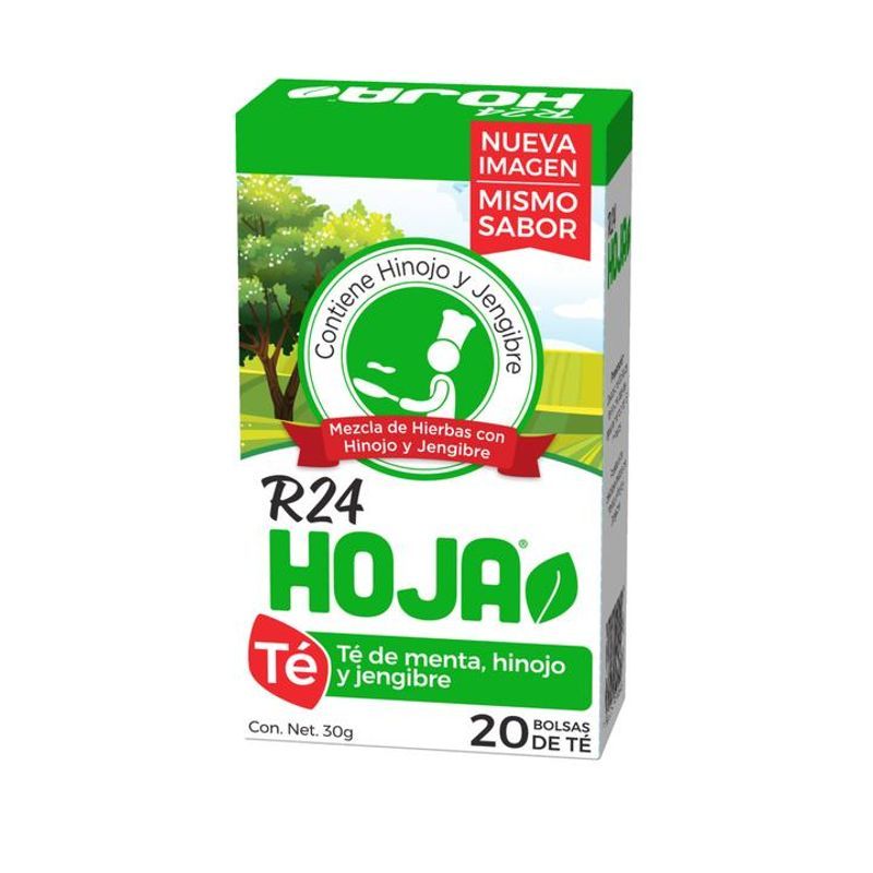 Remedy R24 Hoja Mint Fennel and Ginger Tea 12 Sachets