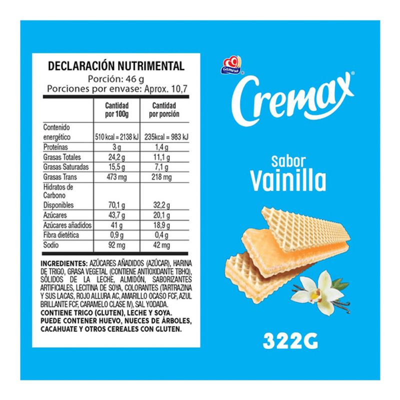 Gamesa Cremax Vanilla Cookies, 11 oz