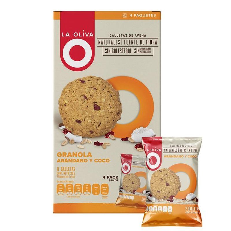 la Oliva Granola, Cranberry, and Coconut Cookies - 8 oz