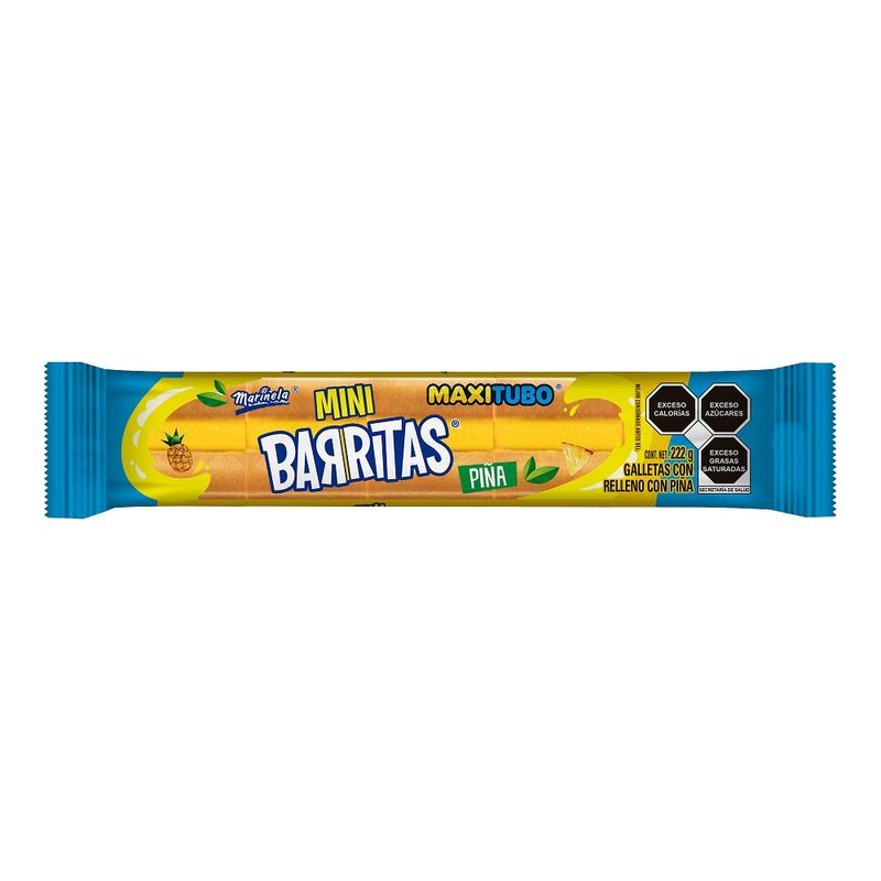Marinela Mini Pineapple Bar Maxitube Cookies, 8 oz