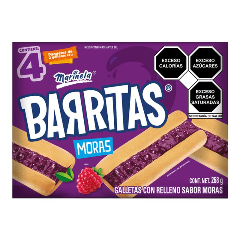 Marinela Blackberry Bars Cookies - 9 oz