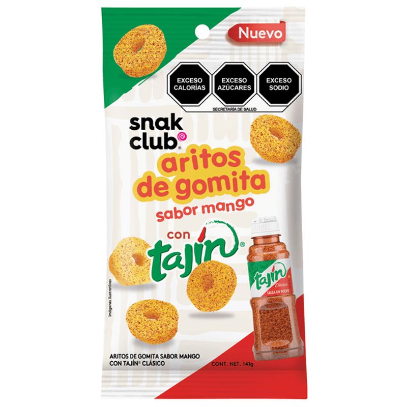 Snak Club Mango Rings with Tajín, 5 oz