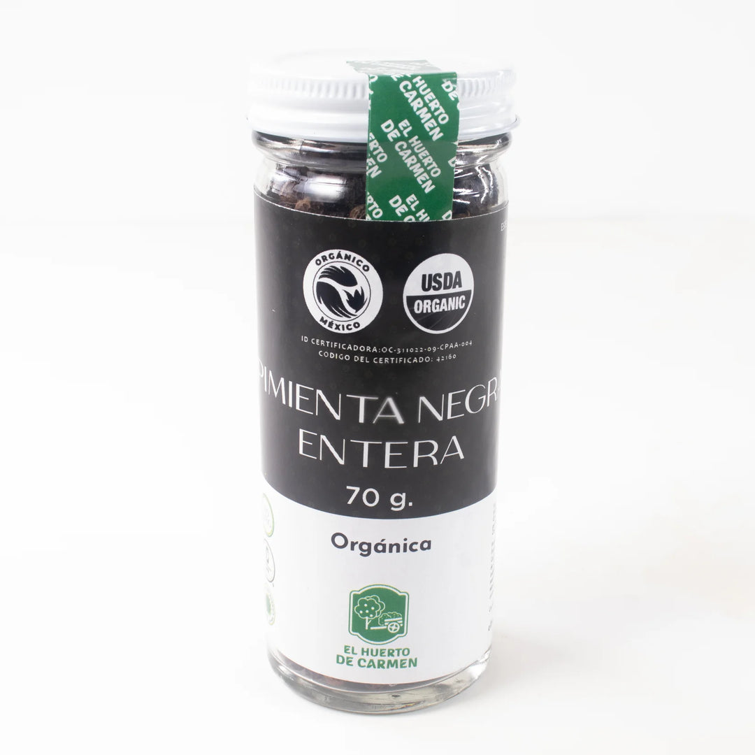 El Huerto de Carmen Organic Whole Black Pepper – 2.5 oz