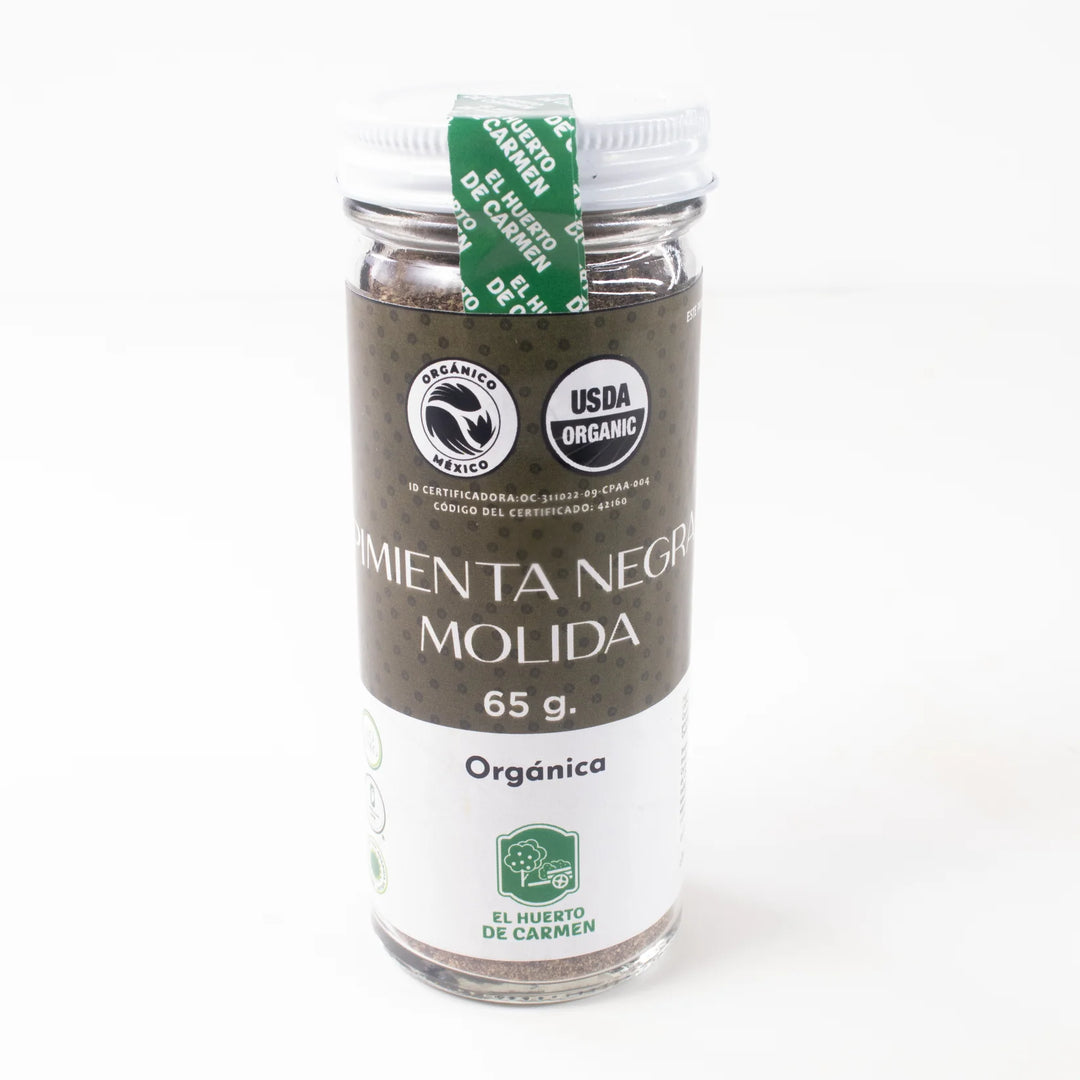 El Huerto de Carmen Organic Ground Black Pepper – 2 oz