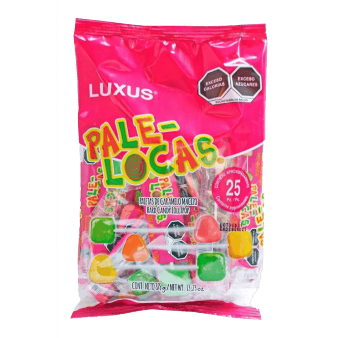 Luxus Pale Locas Lollipops 25 Pack, 13 oz