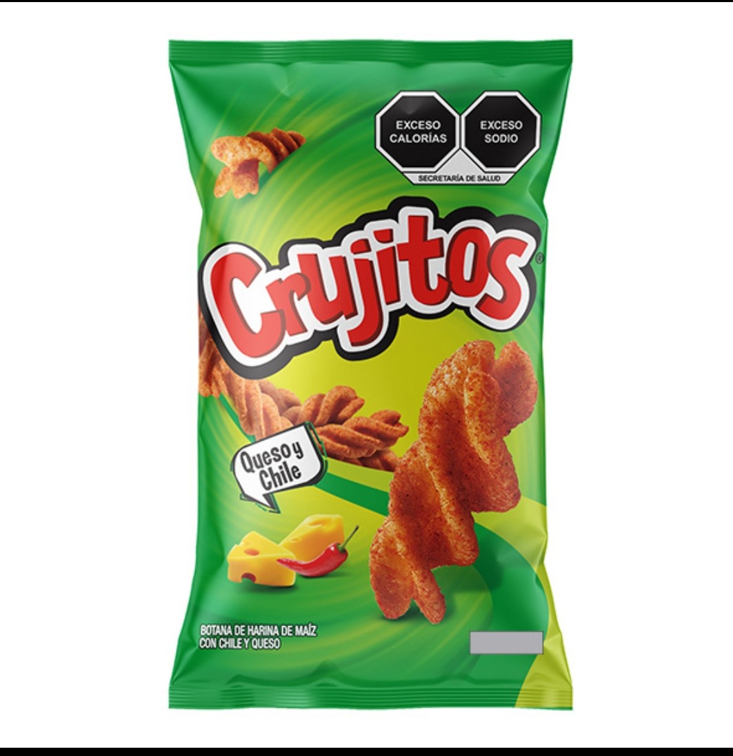 Crujitos Cheese and Chili Flavored Corn Snacks Pack – 10 Bags, 1.4 oz Each