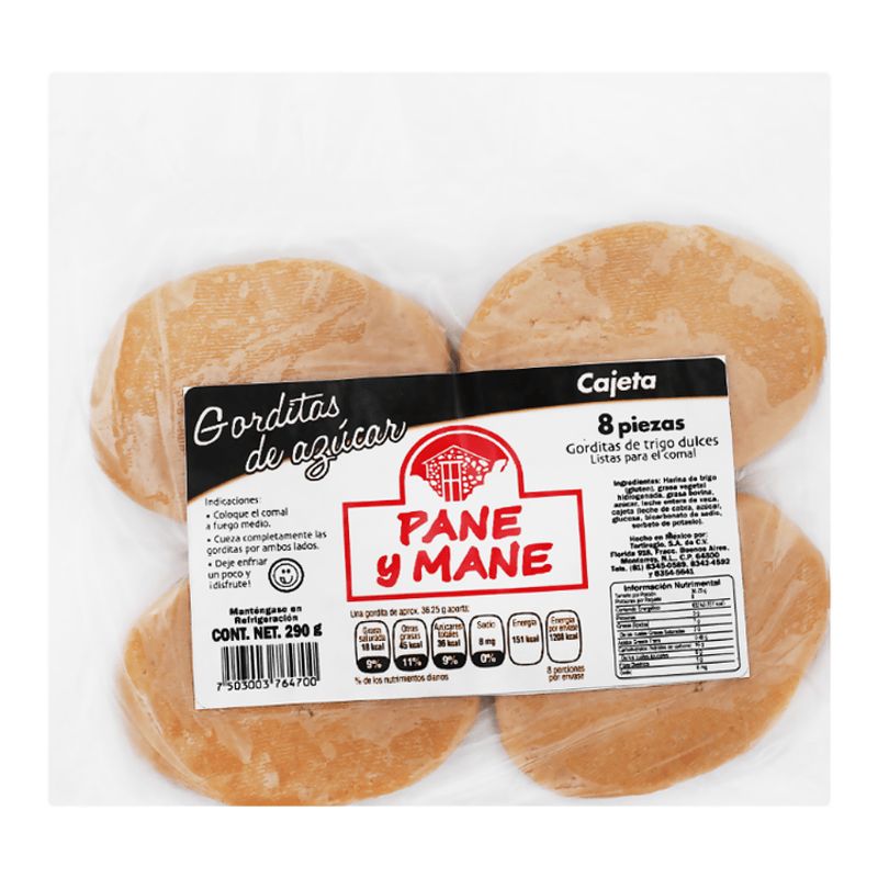 Pane y Mane Sugar Gorditas with Cajeta 10 oz