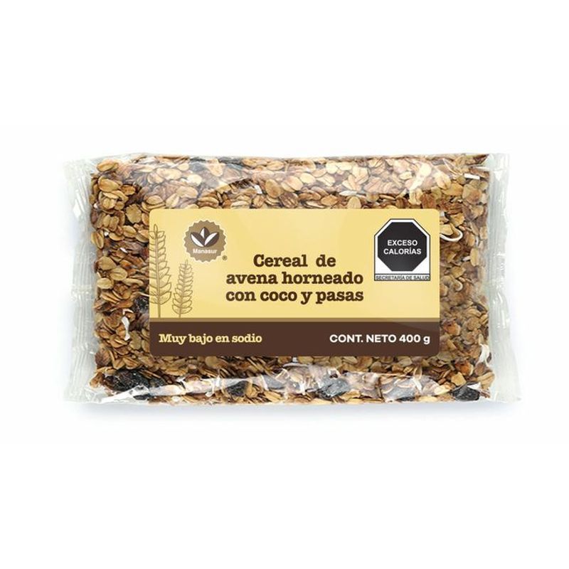 Manasur Baked Oats Granola Cereal 14 oz