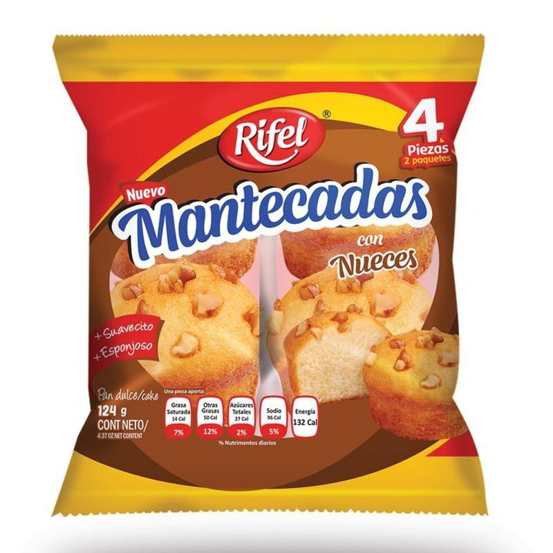 Rifel Pecan Mantecadas - 4 oz