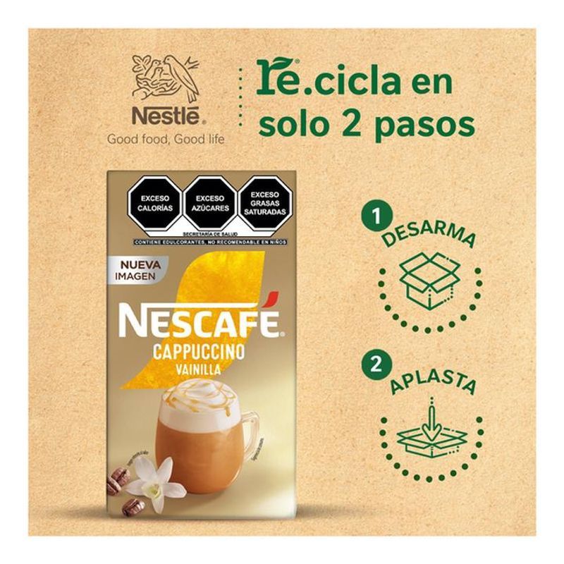 Nescafé Vanilla Cappuccino Instant Coffee Box - 6 packs of 1 oz