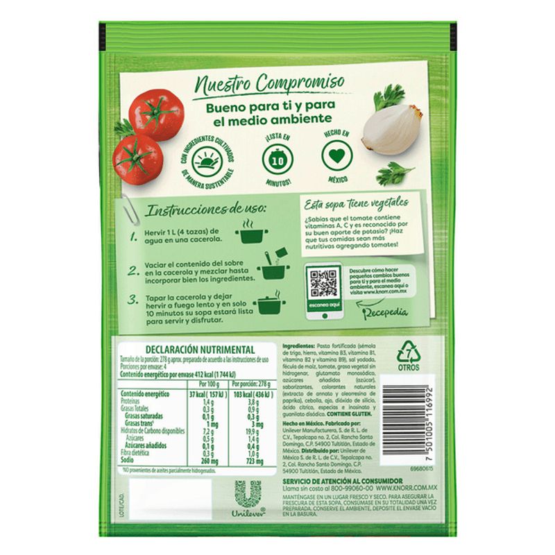 Knorr Letter Shape Soup with More Pasta - 4 oz