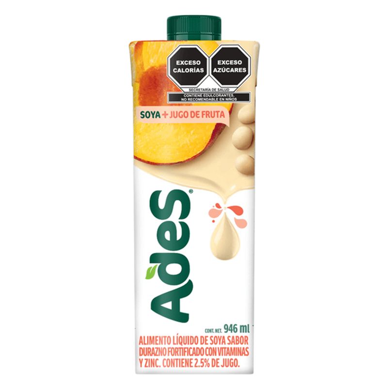 Ades Peach Soy Drink 32 oz
