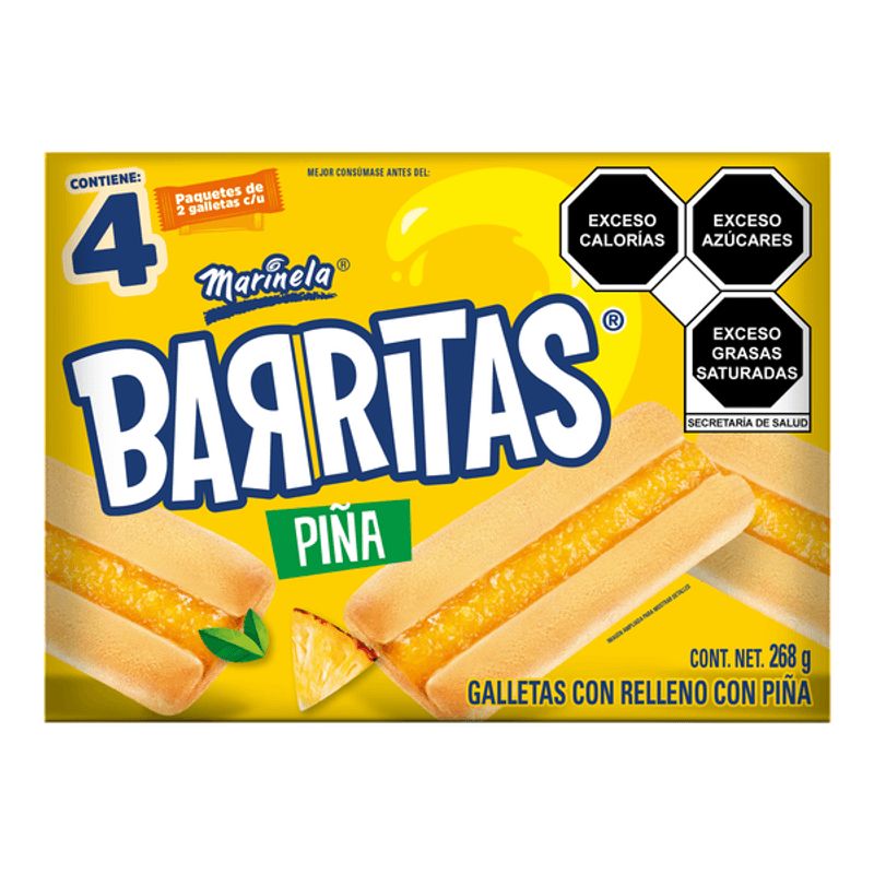 Marinela Pineapple Bars Cookies - 9 oz