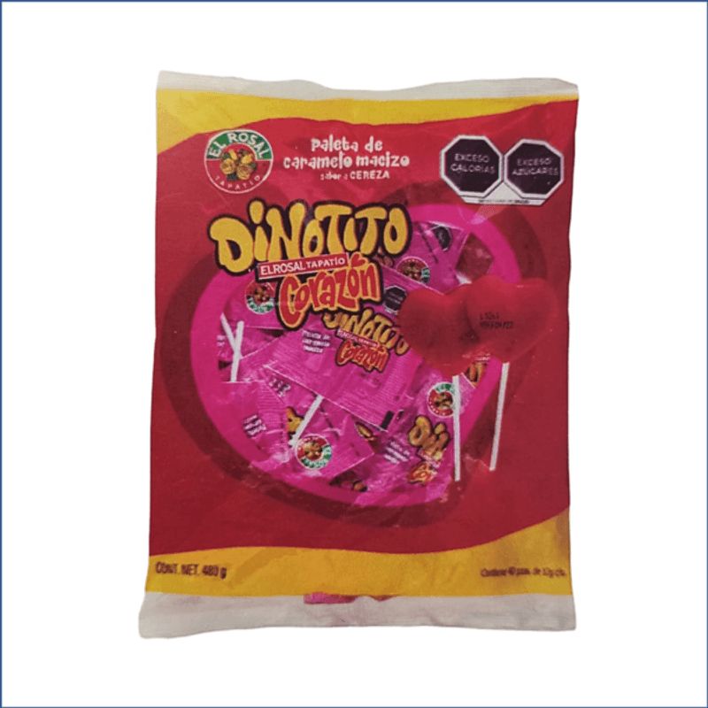 El Rosal Dinotito Heart Lollipop, 1 Piece