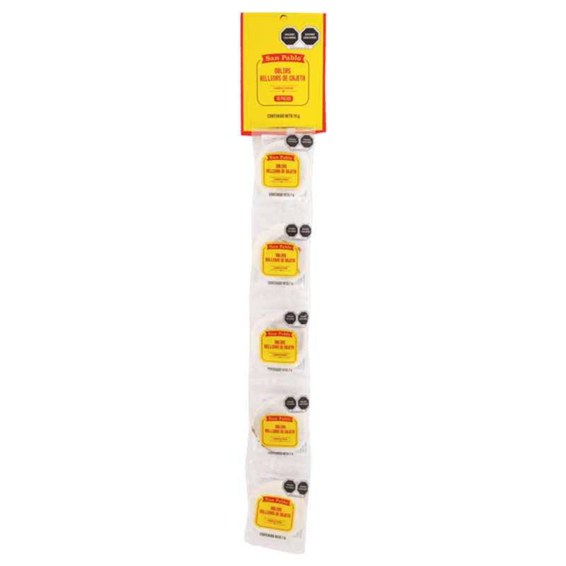 Oblea San Pablo Mini Wafer Strips, 10 Pieces