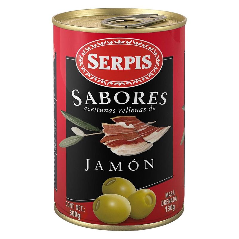 Serrano Ham Stuffed Olives in Can 11 oz