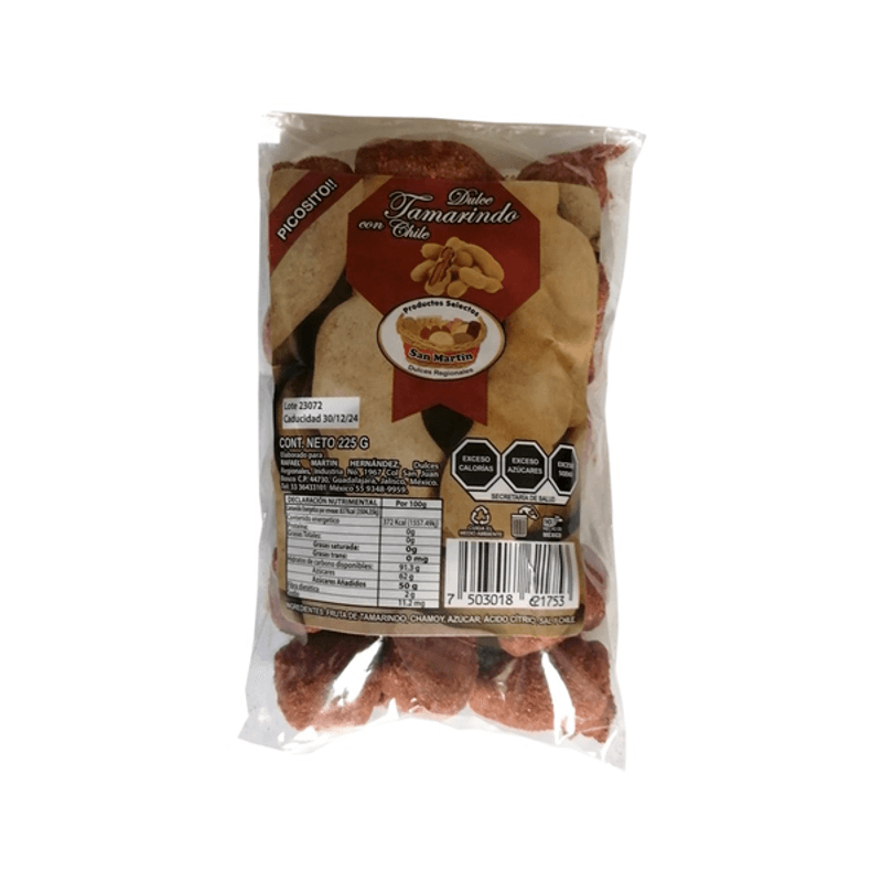 San Martin Tamarind Candy with Chili, 8 oz