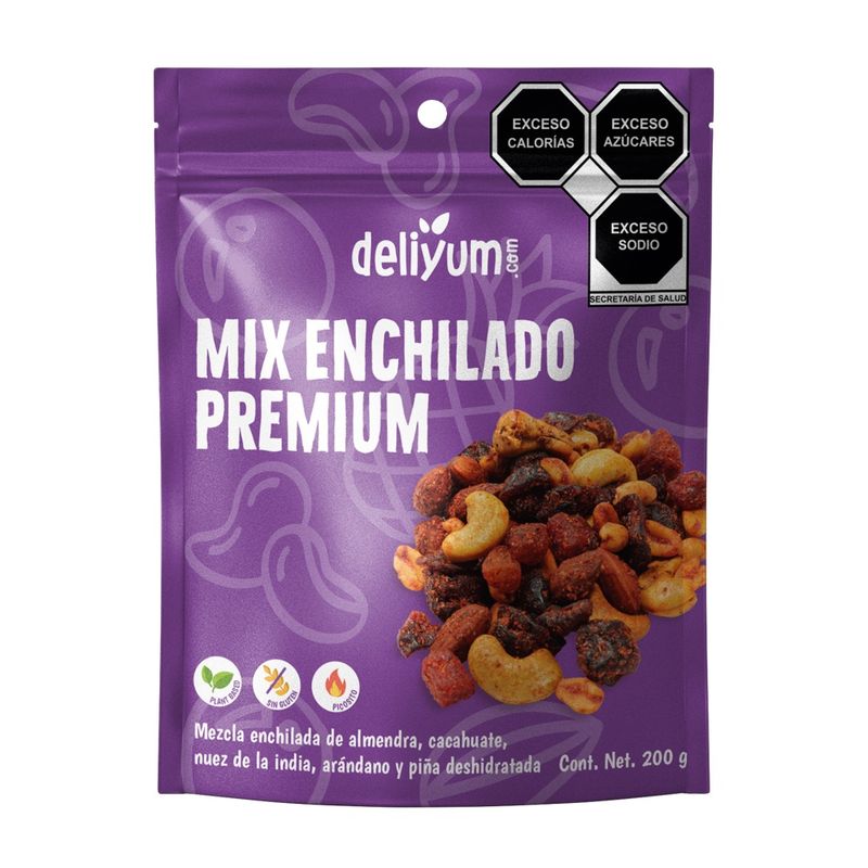Deliyum Mixed Nuts and Dried Fruit with Chile, 7 oz