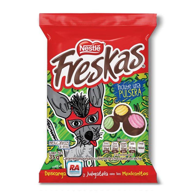 Freskas - Chocolate Covered Fluffy Candy with Milk - 1 Piece