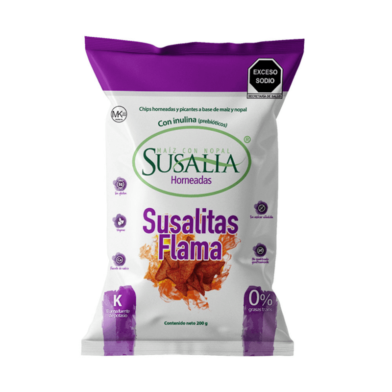 Susalia Spicy Baked Chips Susalitas Flama 7 oz