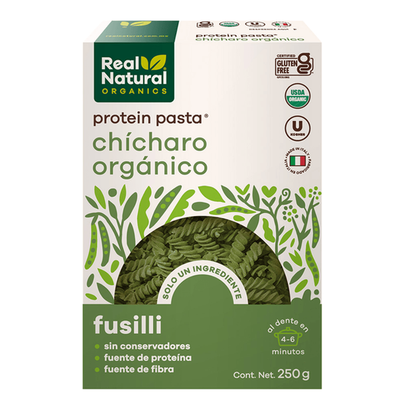 Real Natural Organic Pea Fusilli Pasta, 9 oz