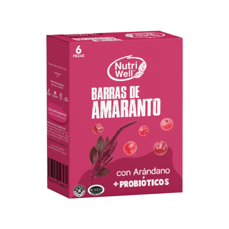 Nutriwell Amaranth Bars with Blueberry 6 oz