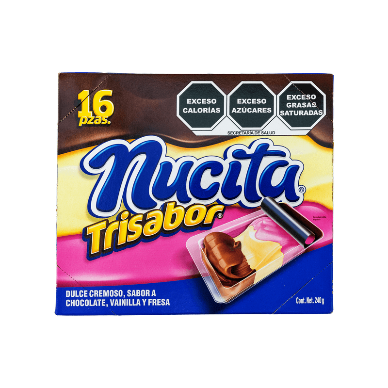 Nucita Creamy Triflavor Candy, 16 Pieces 8.4 oz
