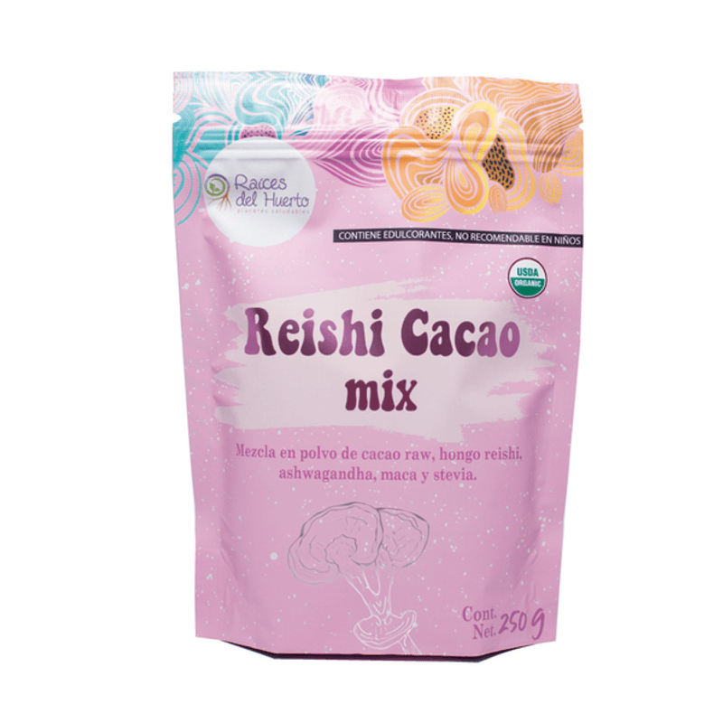 Raíces del Huerto Reishi Cacao Mix, 8.8 oz