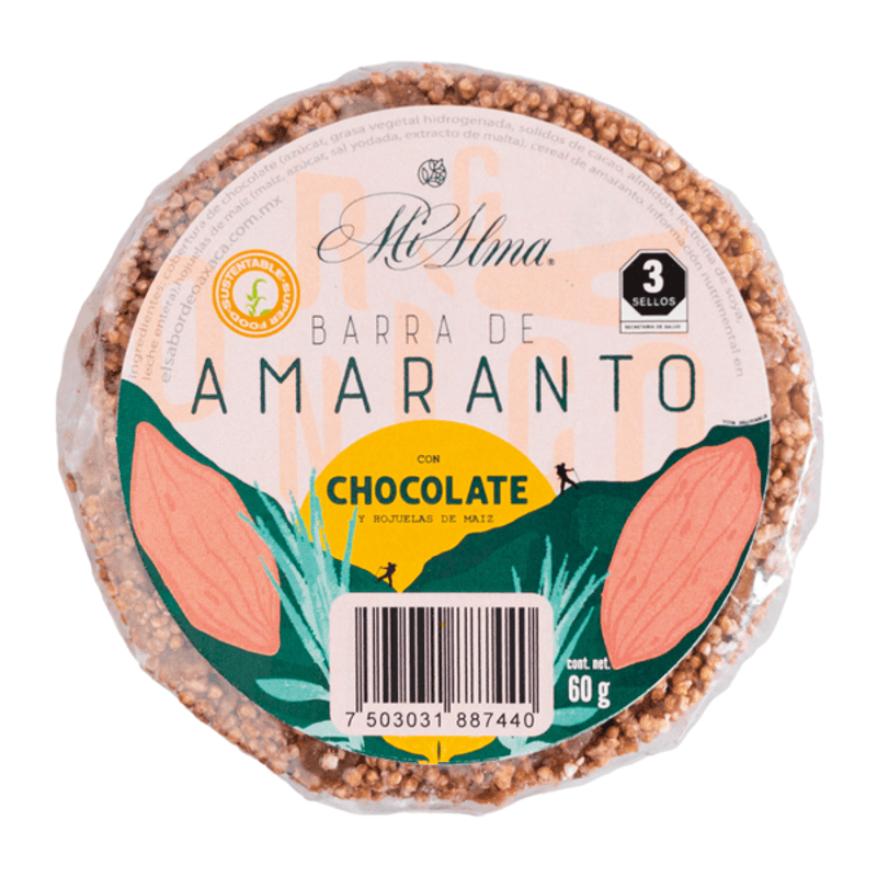 Mi Alma Amaranth Bar with Chocolate 2 oz