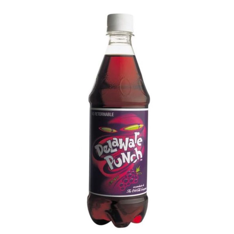 Delaware Punch Grape Flavor Still Soda - 20 oz