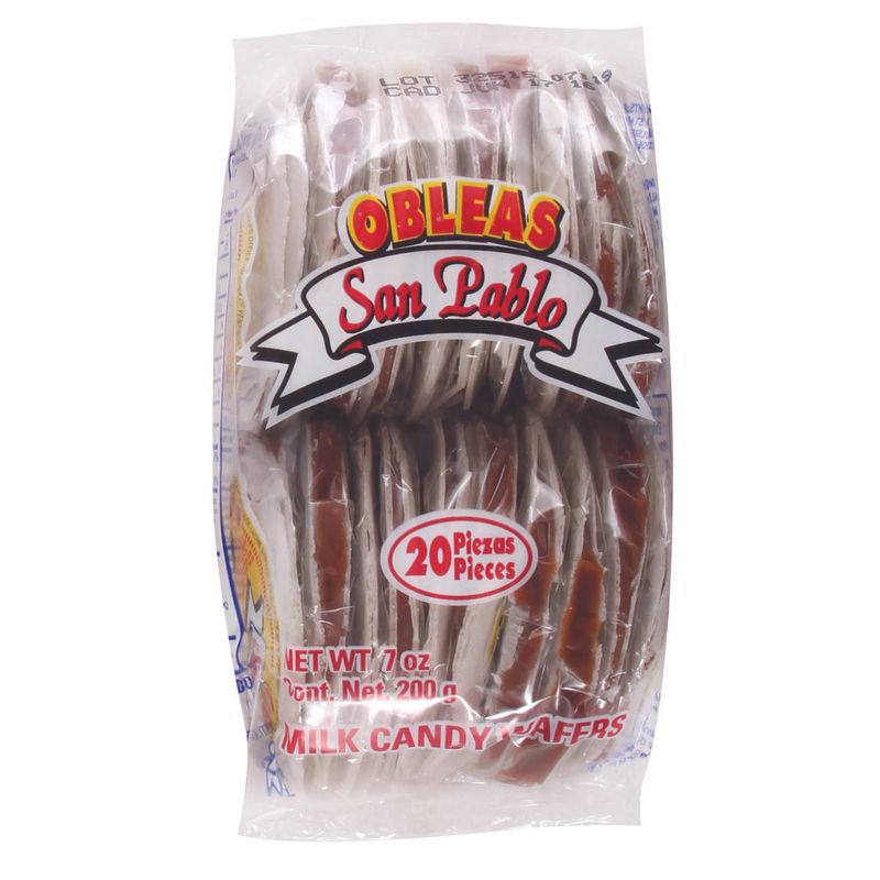 Obleas San Pablo Mini Wafers with Cajeta, 20 Pieces (200 g)
