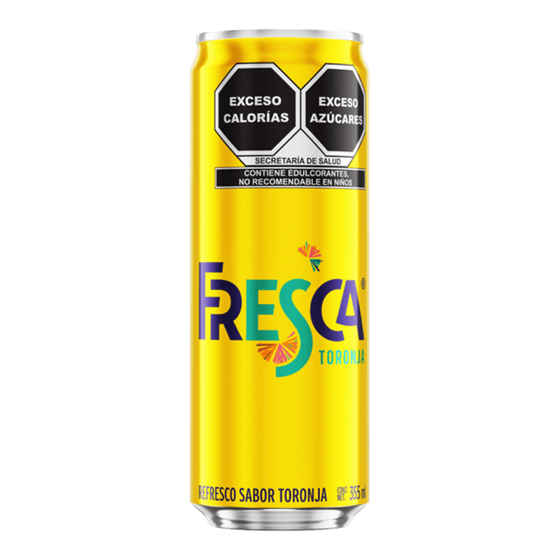 Fresca Toronja Grapefruit Soda, 12 oz