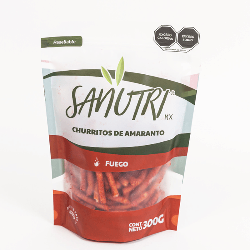 Sanutri Mx Amaranto Churritos Fuego, 11 oz
