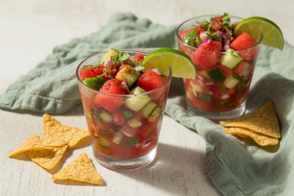 Watermelon & Cucumber Ceviche with Chile & Lime: The No-Cook Summer Refresher