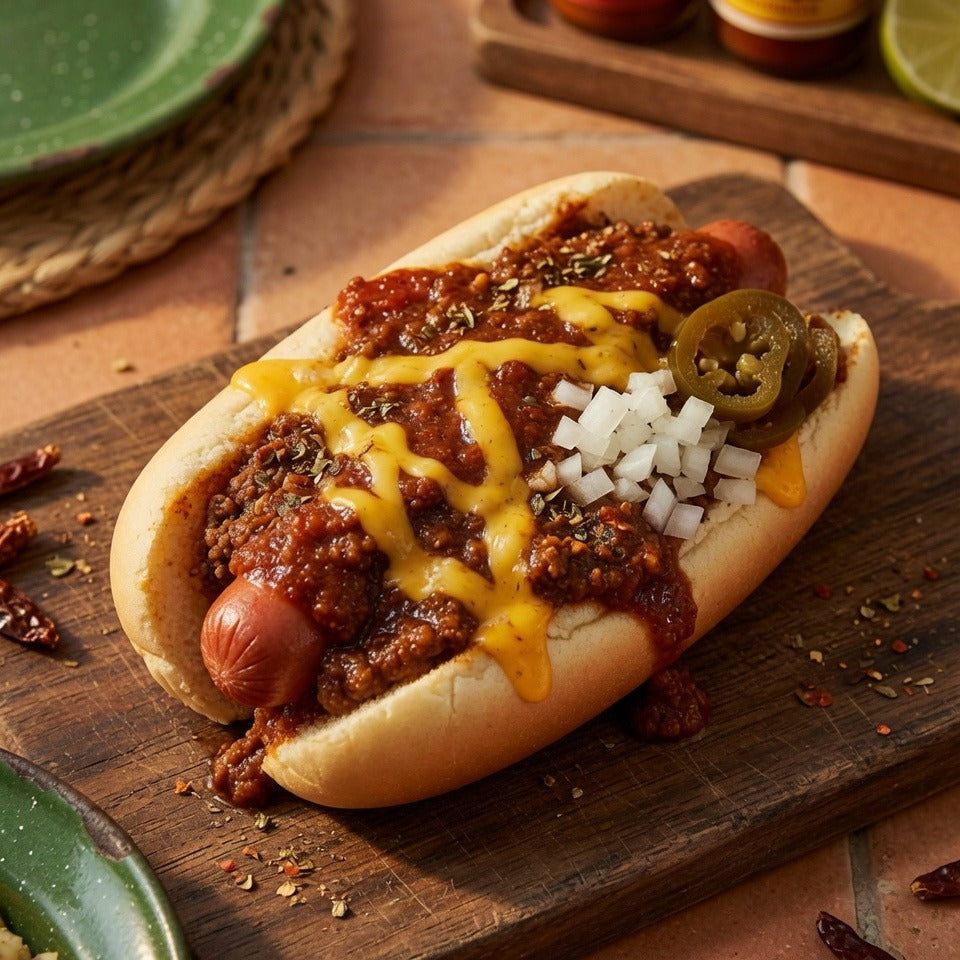 El Chili: Street-Cart Style Hot Dog Recipe | El Sabor Market