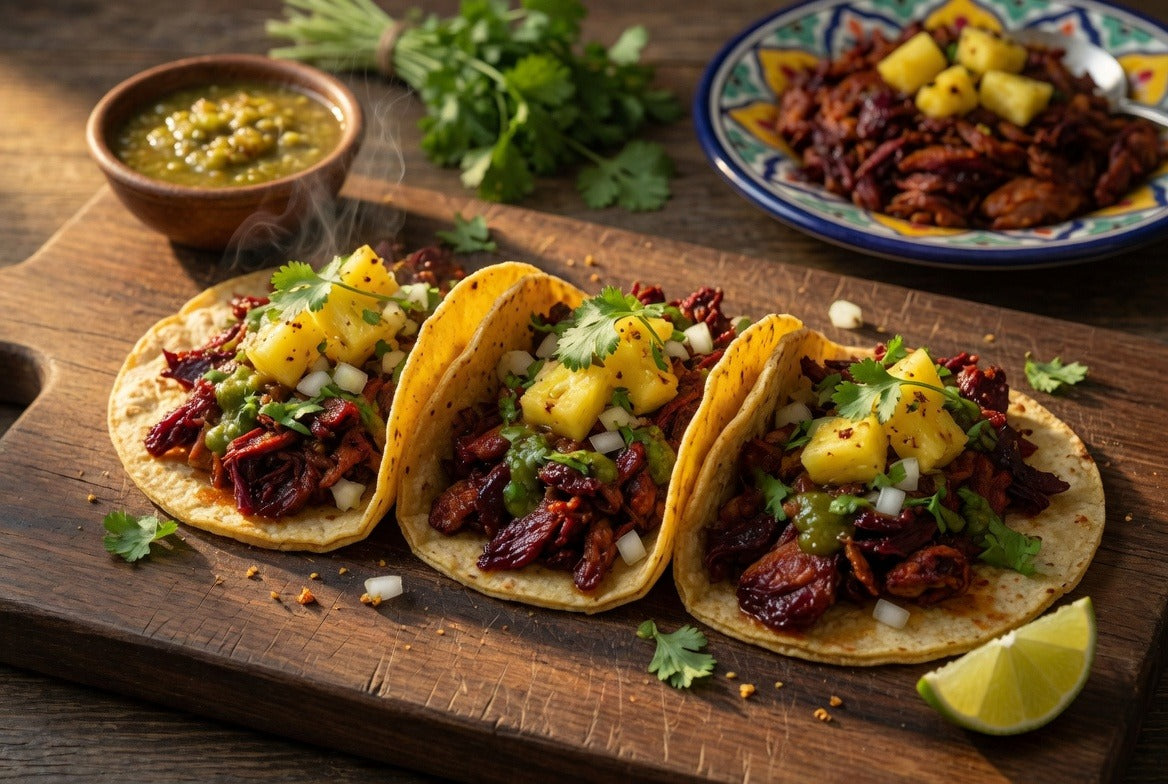 Tacos de Jamaica al Pastor: The Plant-Based Taco That Tastes Like the Real Thing