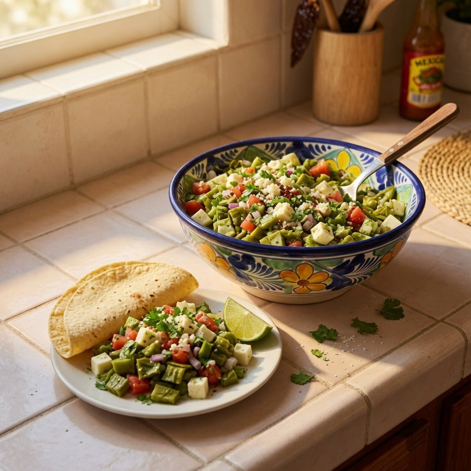Ensalada de Nopales con Queso Panela: The Freshest Mexican Salad You'll Make This Summer