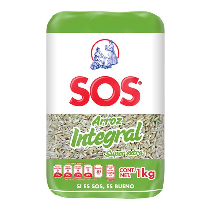 SOS Super Extra Brown Rice, 2.2 lbs Main image