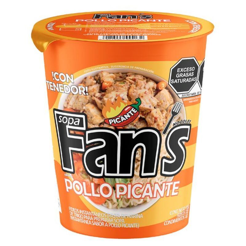 FANS Instant Soup Shrimp Flavor Spicy, 3 oz Main image