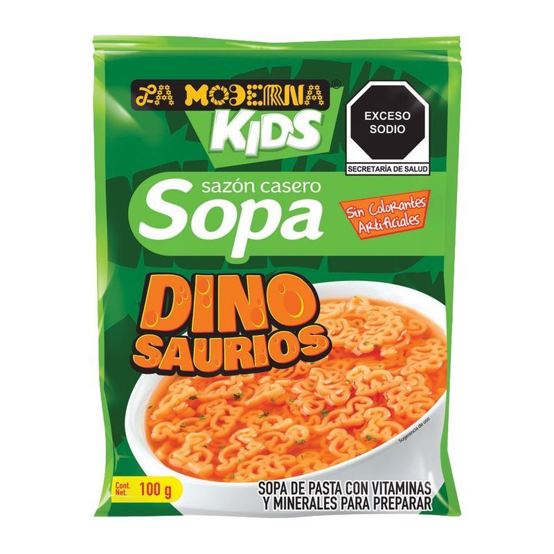 La Moderna Dinosaur Shapes Kids Soup, 3 oz