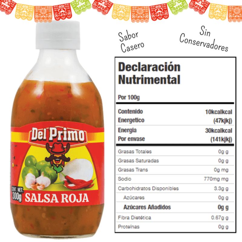 Del Primo Homemade Red Salsa, 11 oz