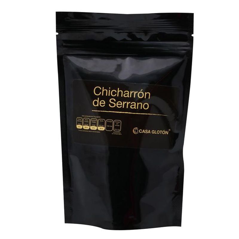 Casa Gloton Crispy Serrano Pepper Pork Rinds Hermetic Bag 3 oz