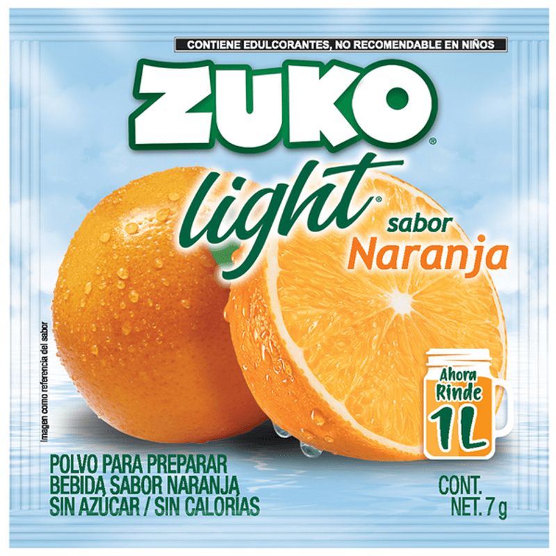 Zuko Light Orange Flavor Drink Powder 0.25 oz Main image