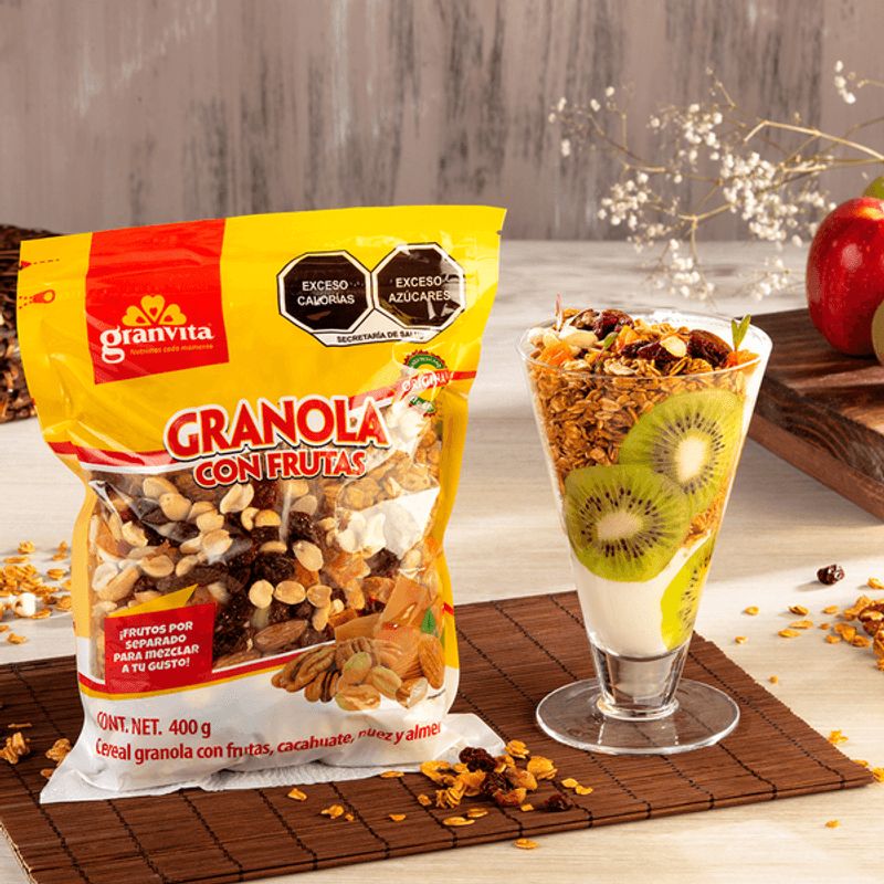 Granvita Granola with Fruits 14 oz