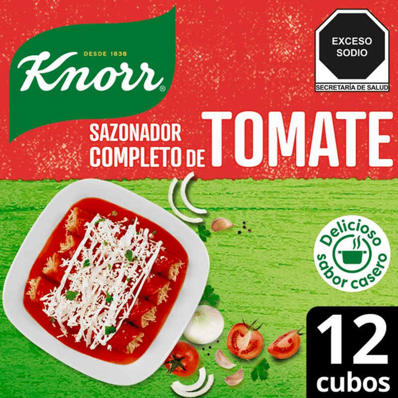 Knorr Tomato Seasoning, 12 Cubes of 0.3 oz Secondary image