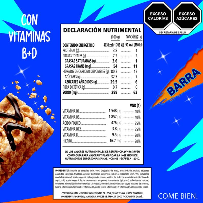 Kelloggs Zucaritas Cereal Bars 4 oz Secondary image